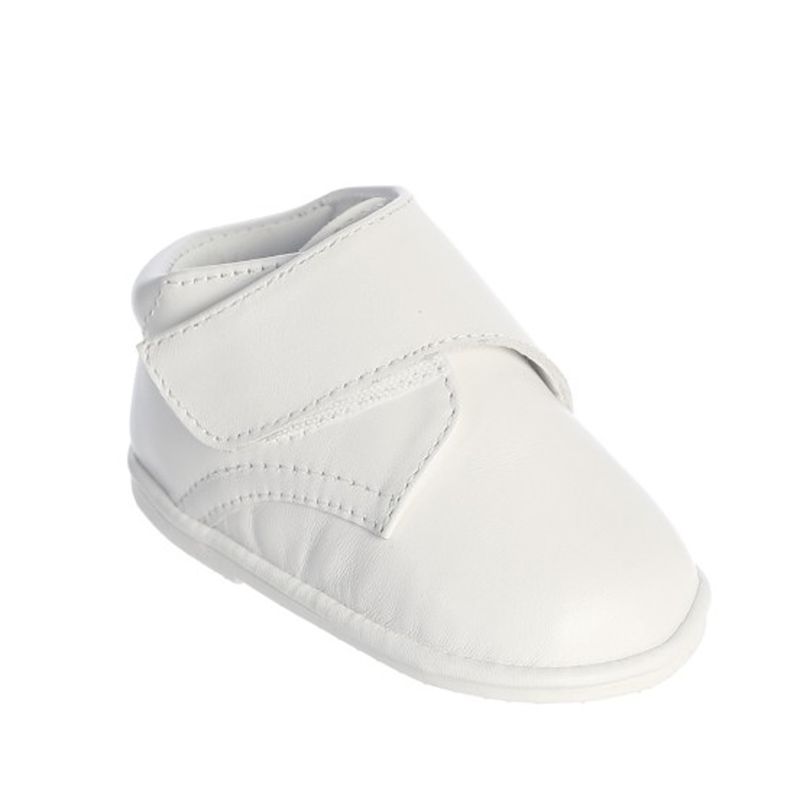 WHITE BOY'S SHOE VELCRO STRAP CLOSURE BAPTISM / S406-5203