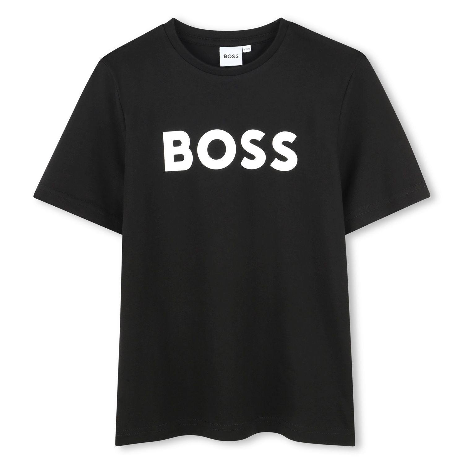 BLACK TSHIRT LARGE WHITE LOGO SHORT SLEEVE / J51620-09B-0