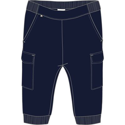 NAVY CARGO PANT WITH CUFF STRETCH / J52076-849-0