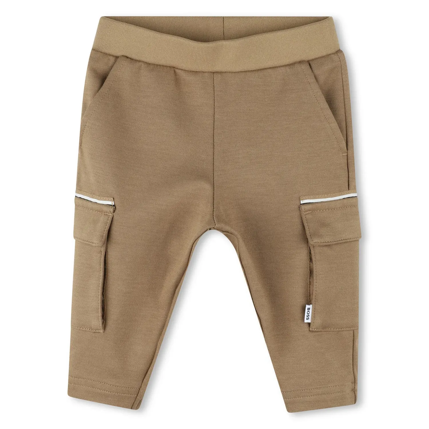 BROWN PANT WITH FLAP CARGO POCKETS / J51275-269-0