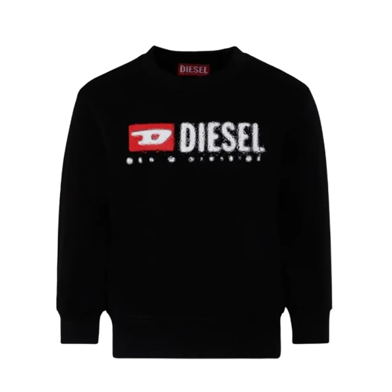 BLACK SWEAT TOP WHITE LOGO SDROPS / J02483-K6AZ3-K900