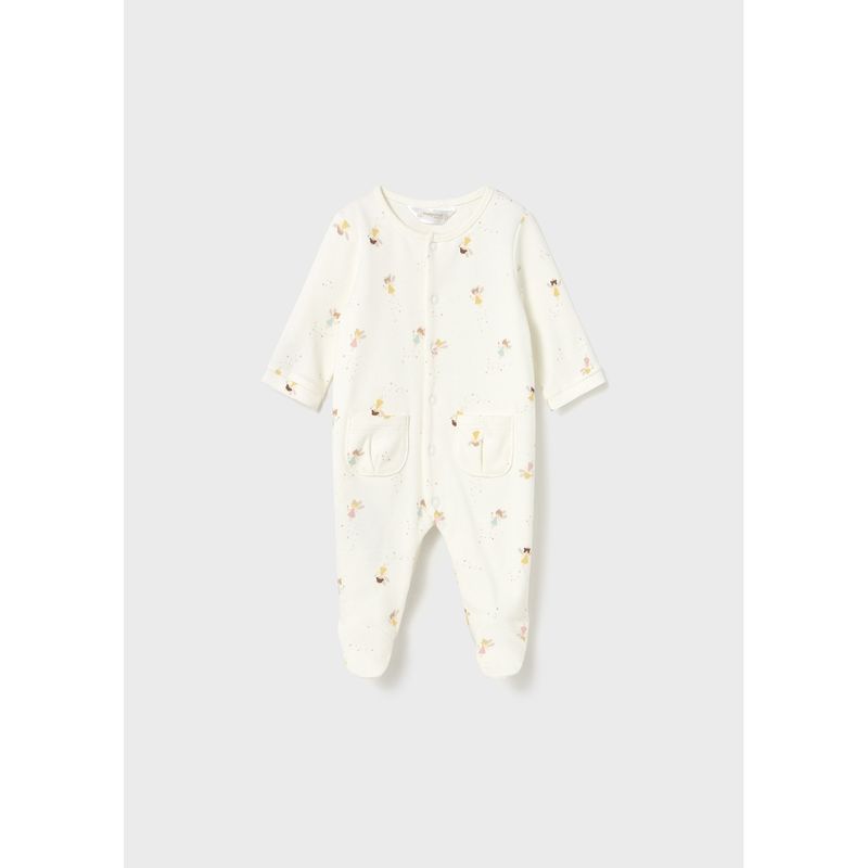 OFF WHITE SLEEPER FAIRY PRINT FRONT CLOSURE 2POCKETS / 2703-091