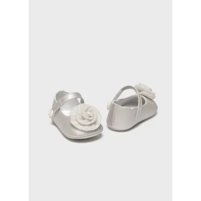 PEARL MAY JANE SHOE CHIFFON FLOWER APPLIQUE / 9960-080