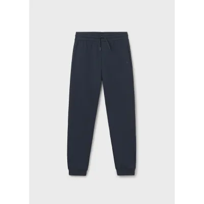 NAVY TRACK PANT CUFFED FLEECE POCKET / 705-090