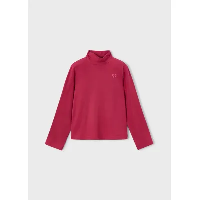 RED TURTLENECK BASIC VISCOSE / 145-090