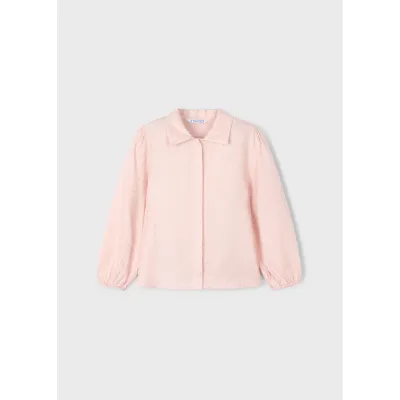 PALE PINK BLOUSE SILVER DOTS PRINT / 4133-027