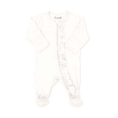 OFF WHITE SLEEPER 2 WAY FRONT CLOSURE FRILL TRIM STRETCH / PM5687-2