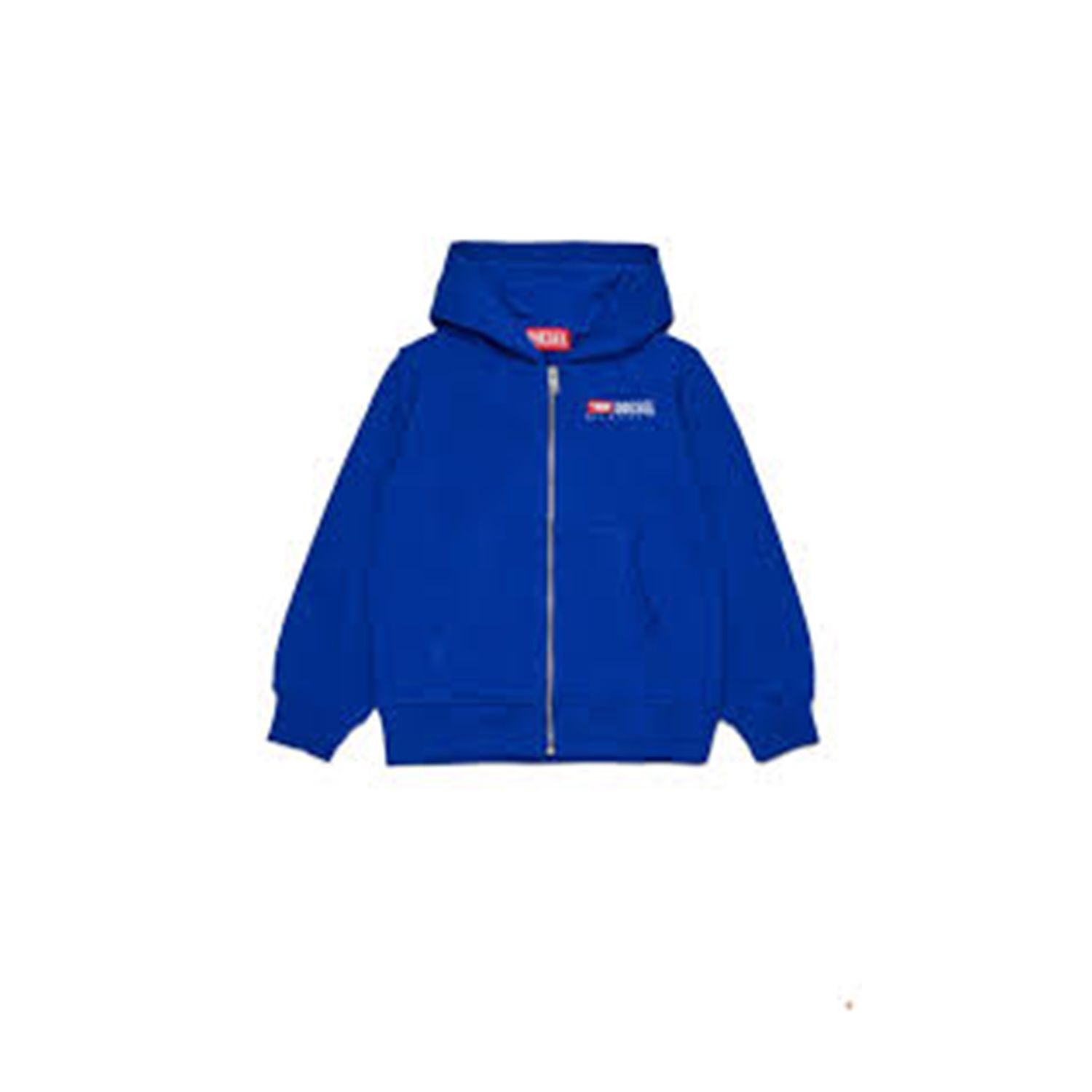 ROYAL BLUE HOODED CARDIGAN WHITE DSL LOGO / J02484-K89G
