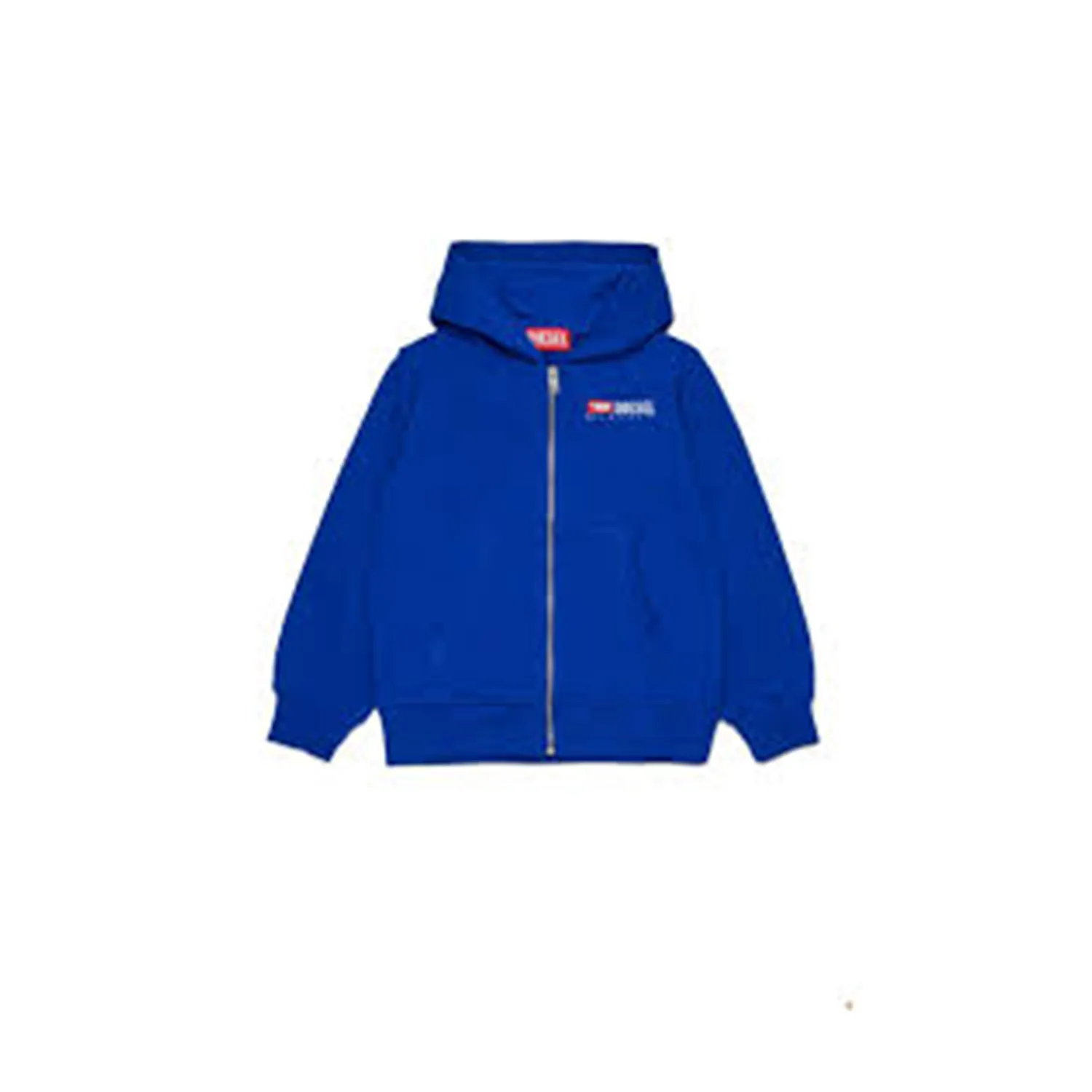 ROYAL BLUE HOODED CARDIGAN WHITE DSL LOGO / J02484-K89G