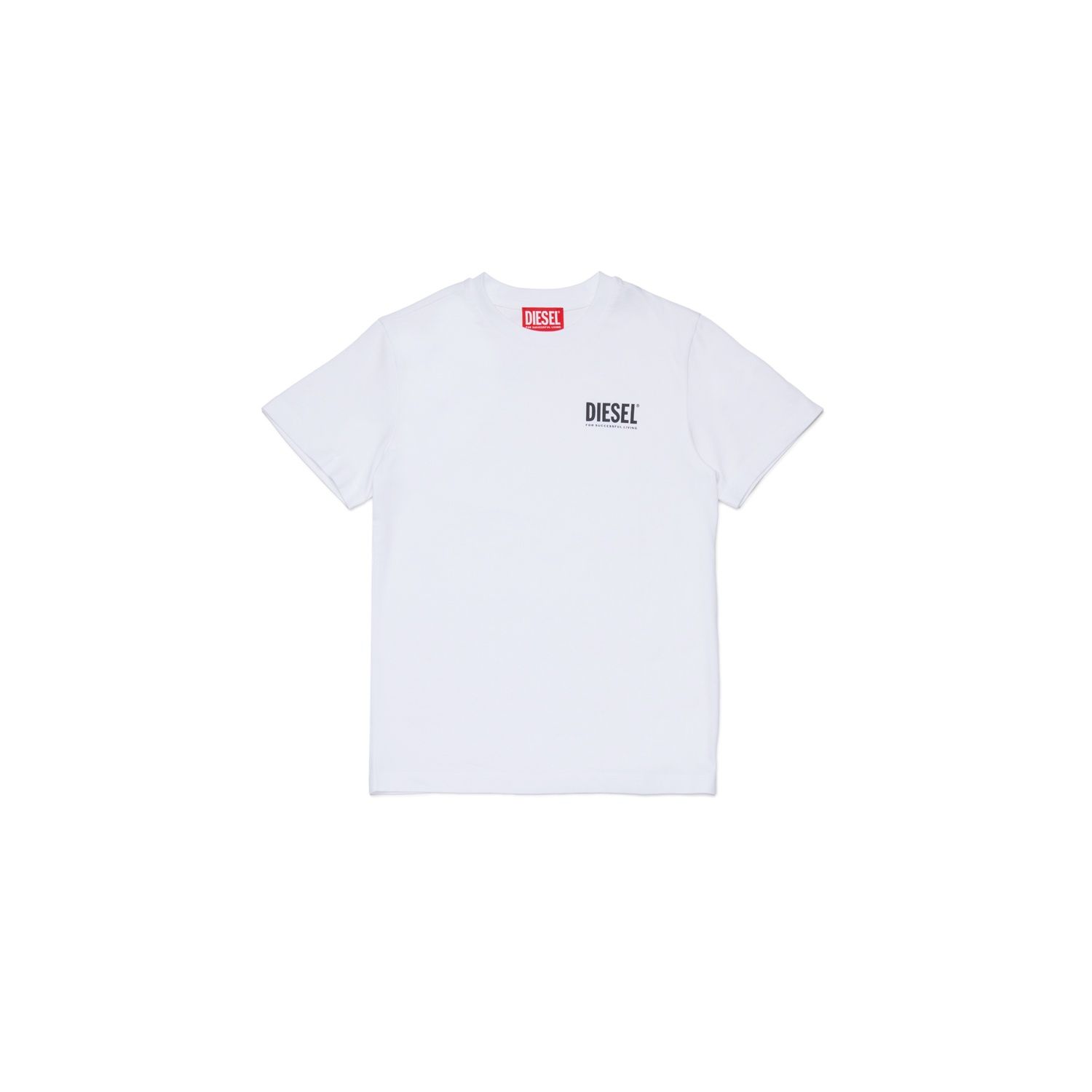 WHITE TSHIRT BLK DSL LOGO SHORT SLEEVE UTILLO / J02504-K100