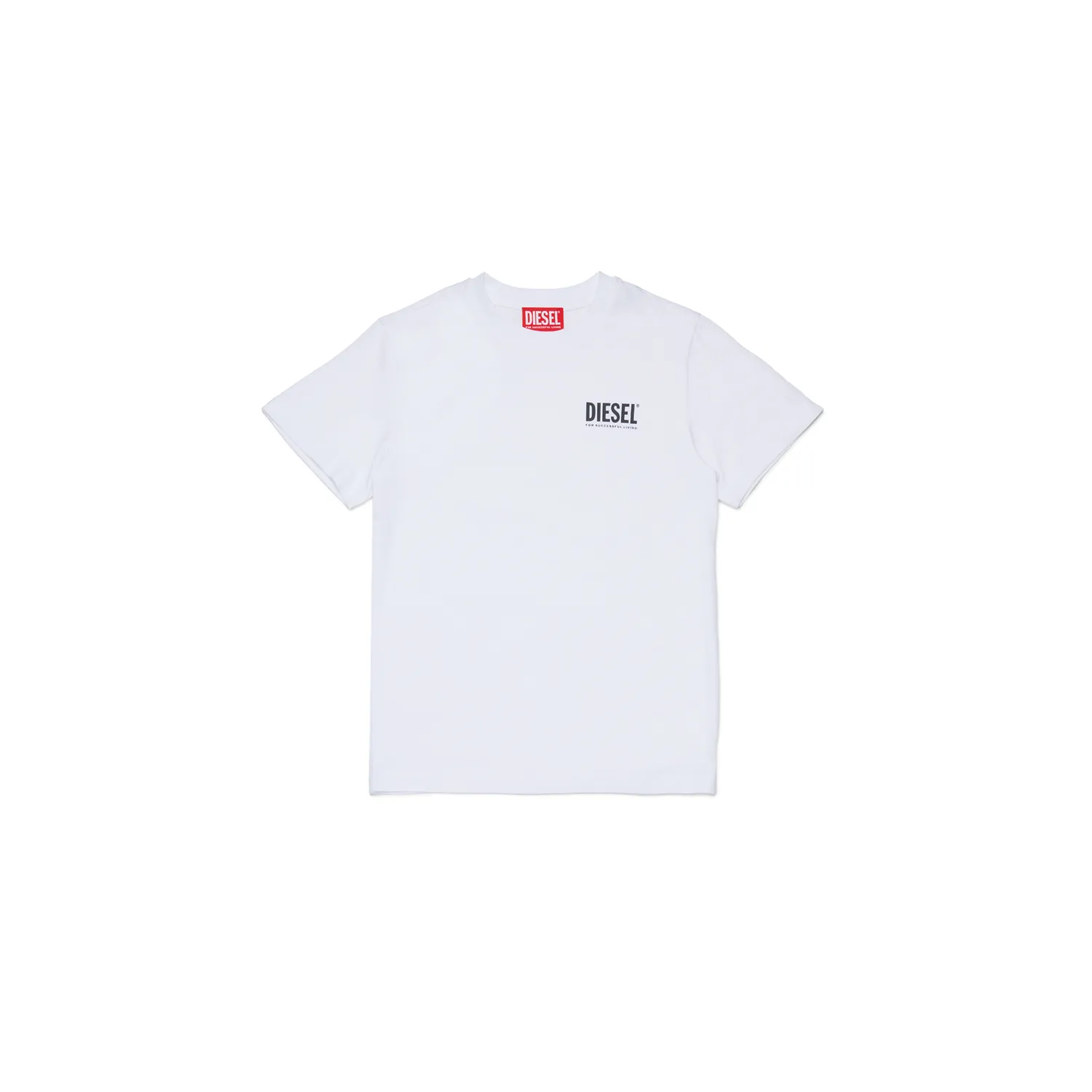 WHITE TSHIRT BLK DSL LOGO SHORT SLEEVE UTILLO / J02504-K100