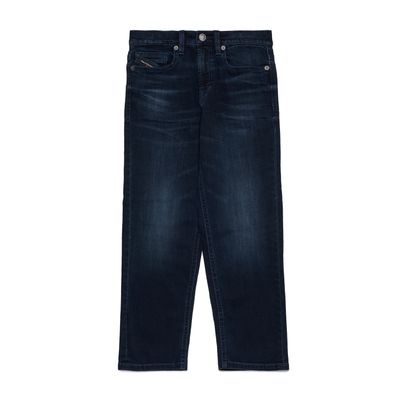 DARK NAVY DENIM PANT D-MAKI J RELAXED FIT LOW WAIST WIDE LEG / J02344-K01