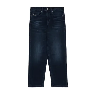 DARK NAVY DENIM PANT D-MAKI J RELAXED FIT LOW WAIST WIDE LEG / J02344-K01