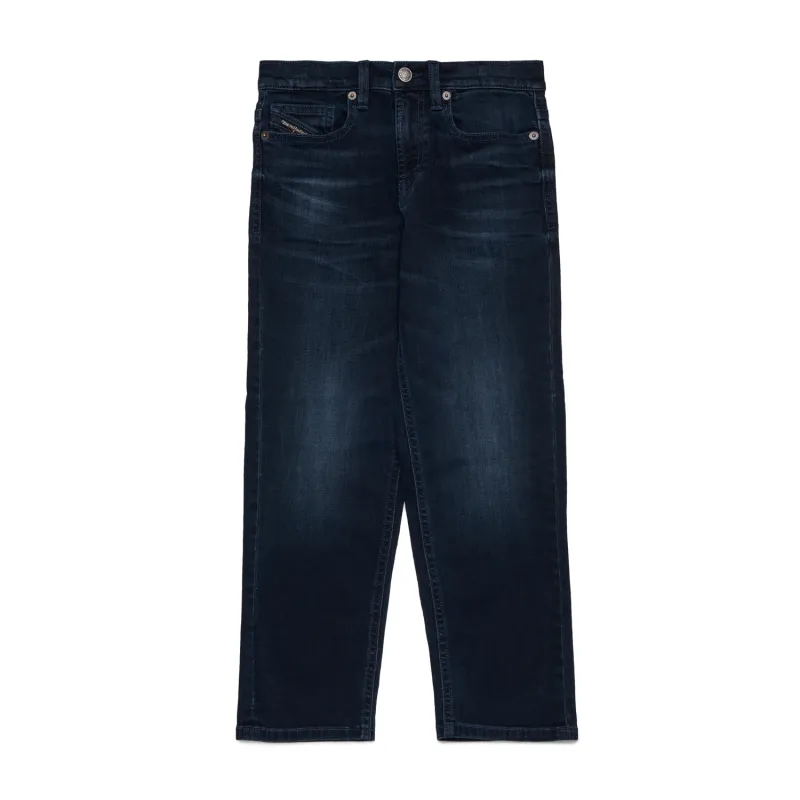 DARK NAVY DENIM PANT D-MAKI J RELAXED FIT LOW WAIST WIDE LEG / J02344-K01