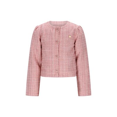 PINK TWEED JACKET RHINESTONE BUTTONS / C5085120-919