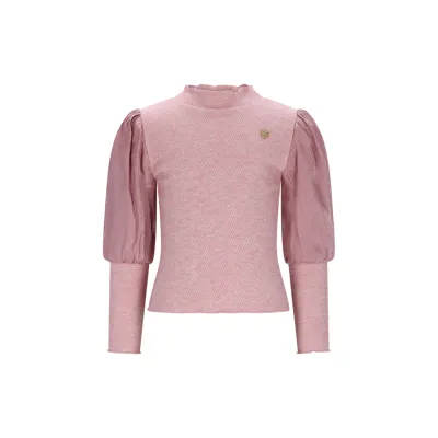 ROSE PINK KNIT SWEATER SHIMMER / C508-5430-255 ROSE PINK KNIT SWEATER SHIMMER / C508-5430-255