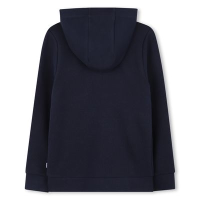 NAVY ZIP UP HOODIE CARDIGAN / J52321-849