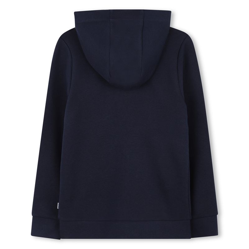 NAVY ZIP UP HOODIE CARDIGAN / J52321-849