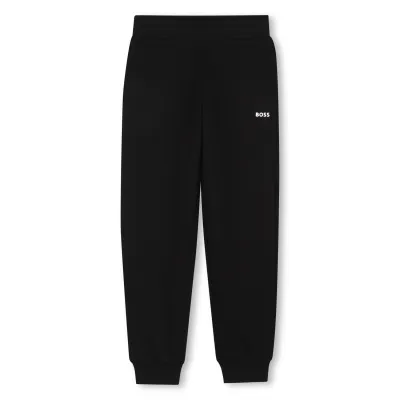 BLACK SWEAT PANT WHT LOGO / J52288-09B
