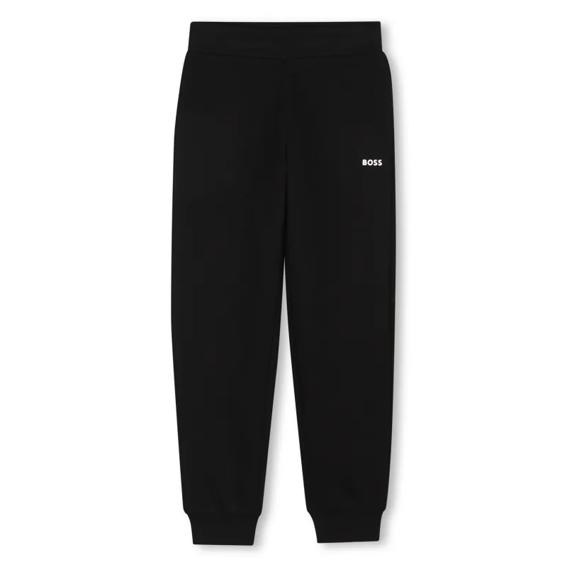 BLACK SWEAT PANT WHT LOGO / J52288-09B