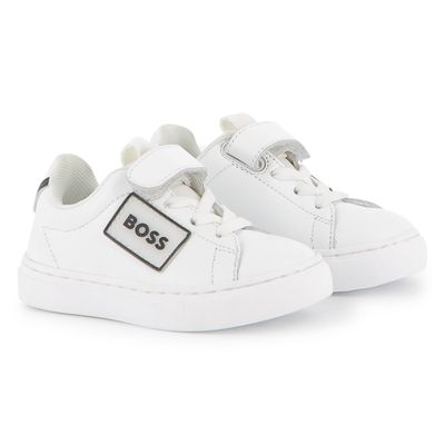 WHITE SHOE LACE & VELCRO CLOSURE / J52573-10P