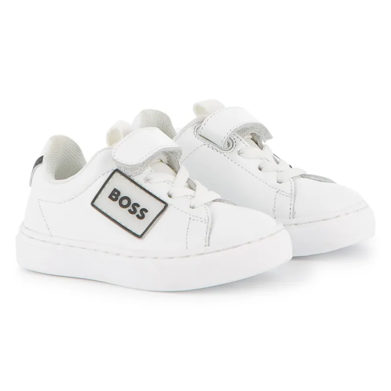 WHITE SHOE LACE & VELCRO CLOSURE / J52573-10P