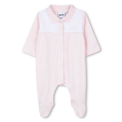 PALE PINK POLO SLEEPER FRONT CLOSURE WHT TRIM / J52501-44L