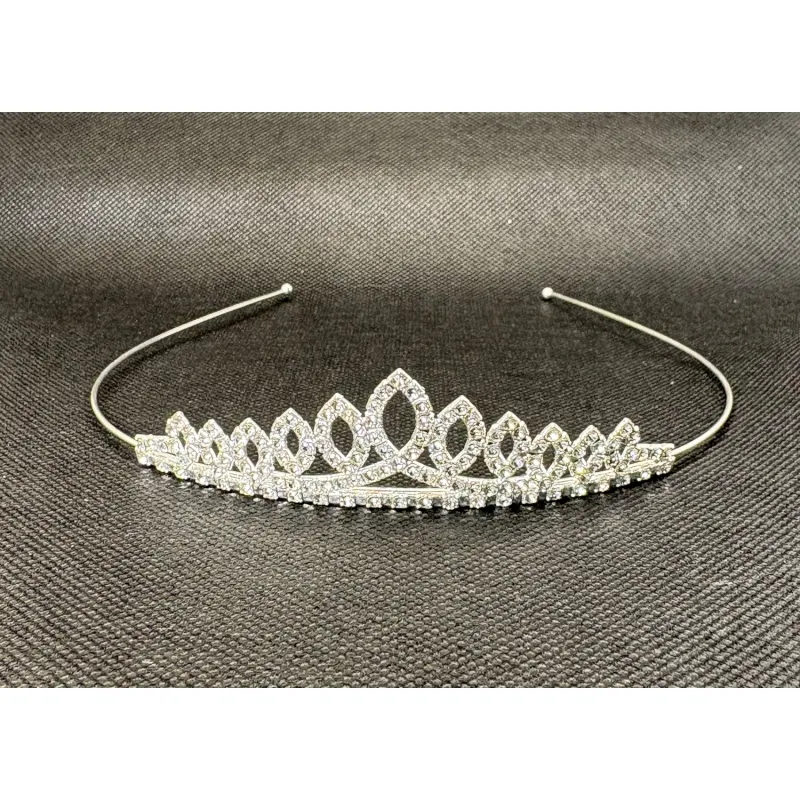 RHINESTONES CRYSTAL TIARA SMALL LOOPES / J