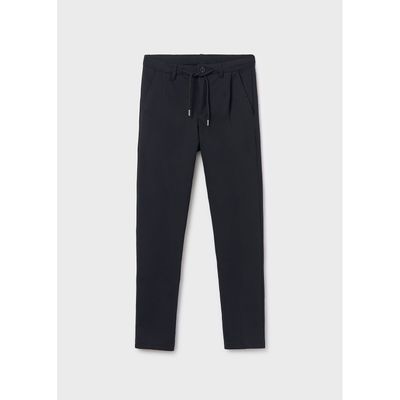 BLACK KNIT PANT CHINO RELAXED / 7568-019