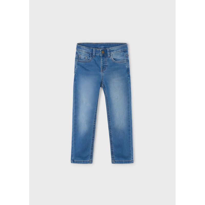 MEDIUM BLUE DENIM PANT SLIM FIT STRETCH / 4571-072