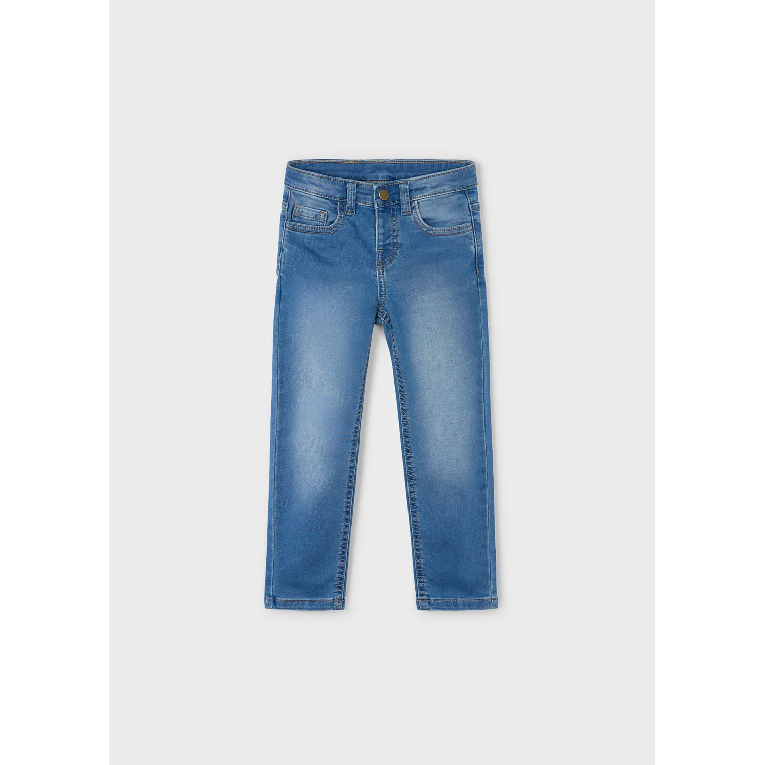 MEDIUM BLUE DENIM PANT SLIM FIT STRETCH / 4571-072