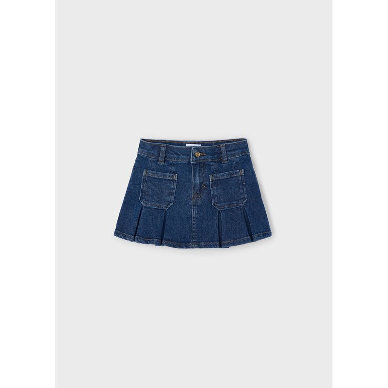 BLUE DENIM SKIRT 2 POCKETS / 4901-032