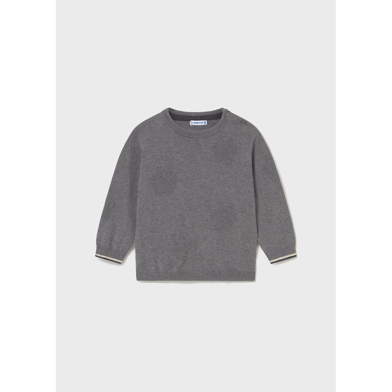 GREY SWEATER PAW PRINT / 2347-071