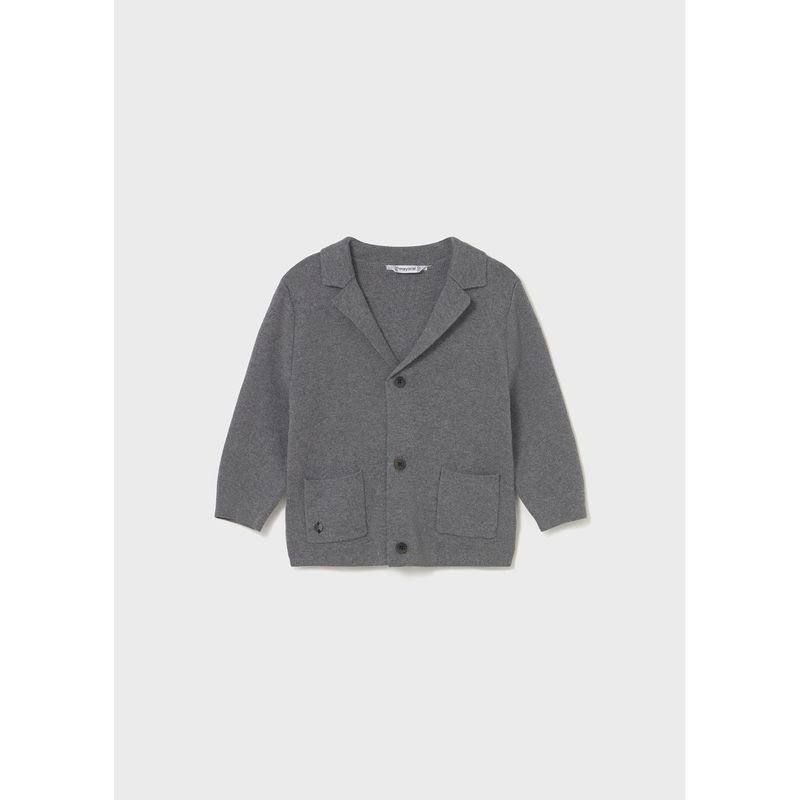 CHARCOAL KNIT JACKET / 2418-087