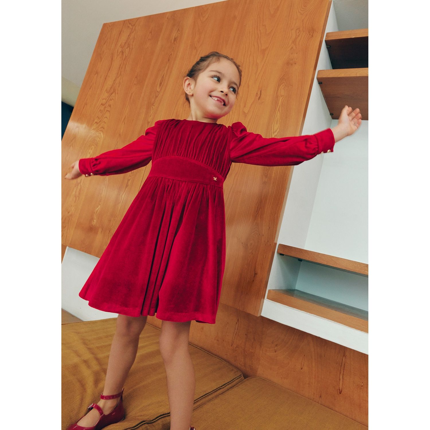 RED VELVET DRESS / 5528-002