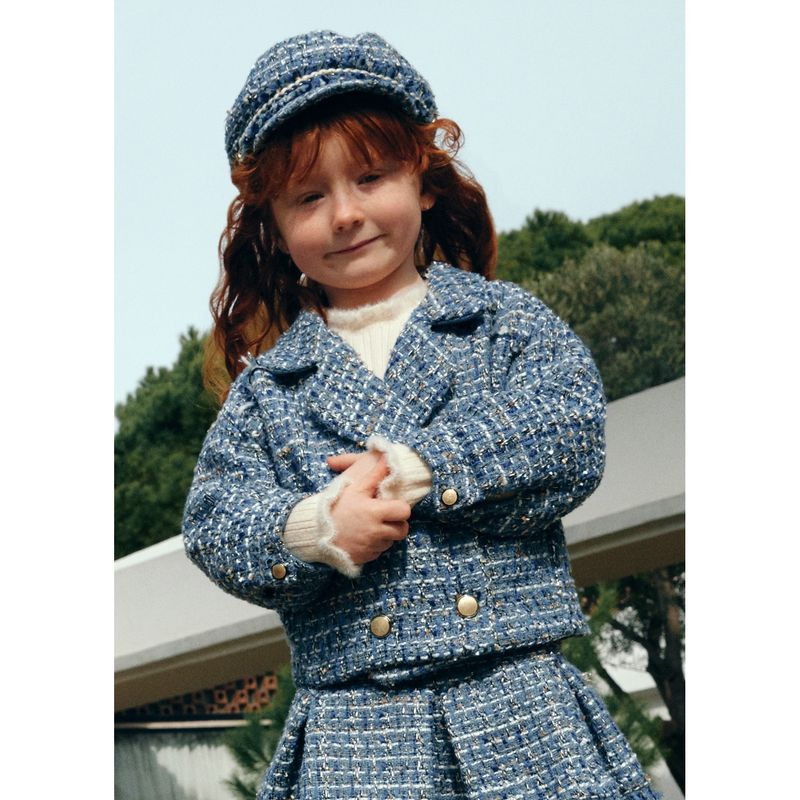 BLUE TWEED JACKET / 5841-004