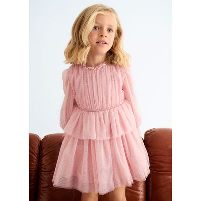 PINK DRESS SHIMMER TULLE / 5532-008