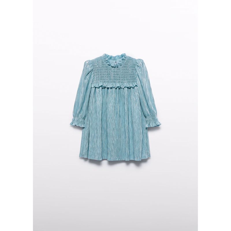 TEAL DRESS KNIT PLEATED / 5510-009