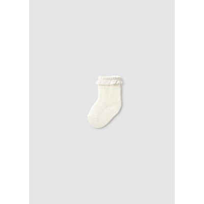 CREAM SOCKS RUFFLE / 9923-058