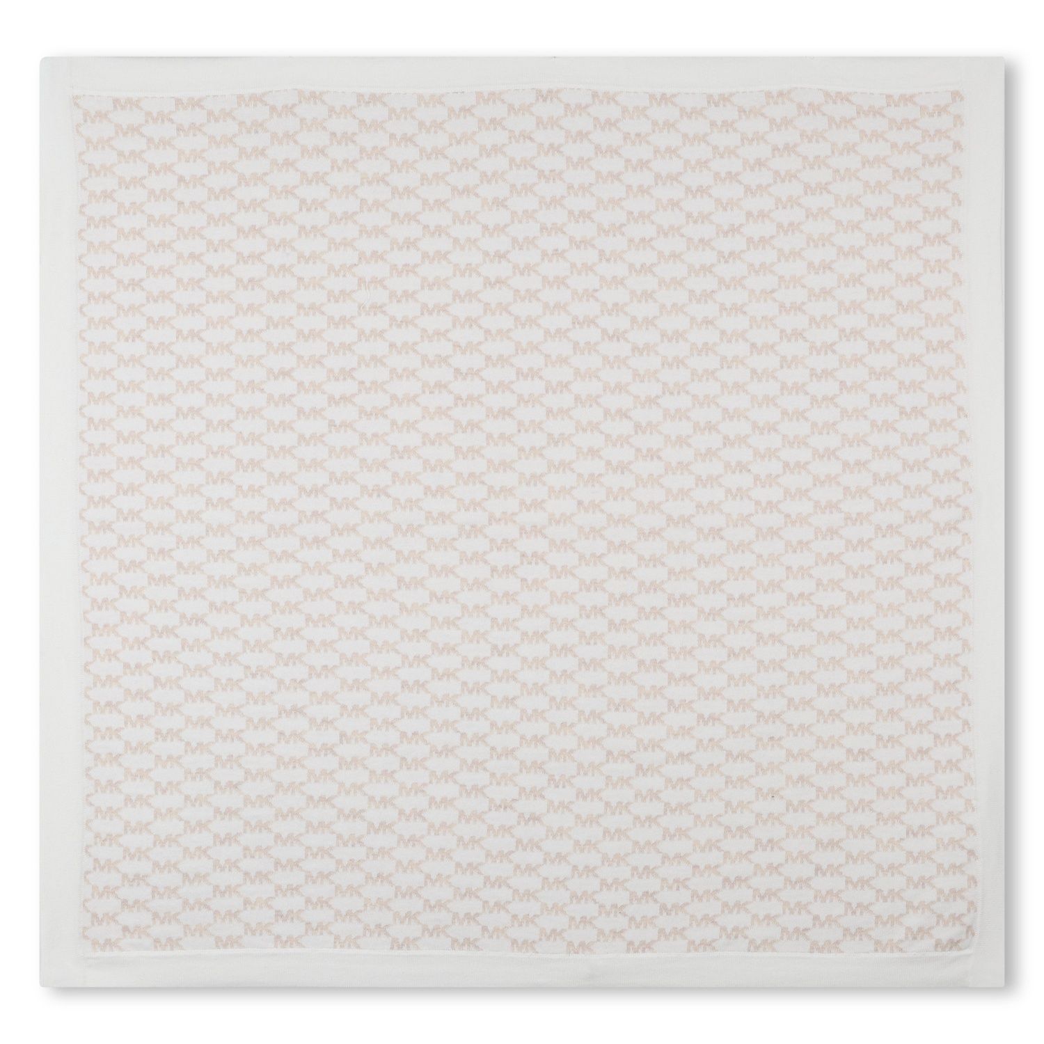 BEIGE & WHITE PATTERNED BLANKET / R30529-N52
