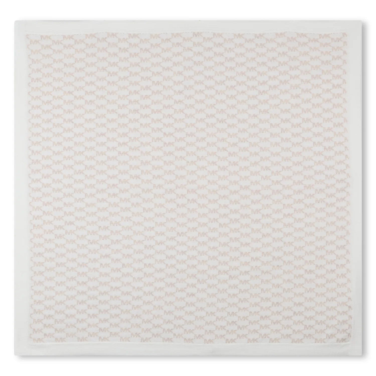 BEIGE & WHITE PATTERNED BLANKET / R30529-N52