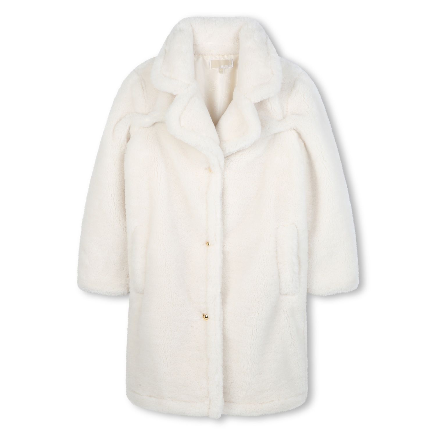 CREAM FAUX SHERLING COAT / R30459-190