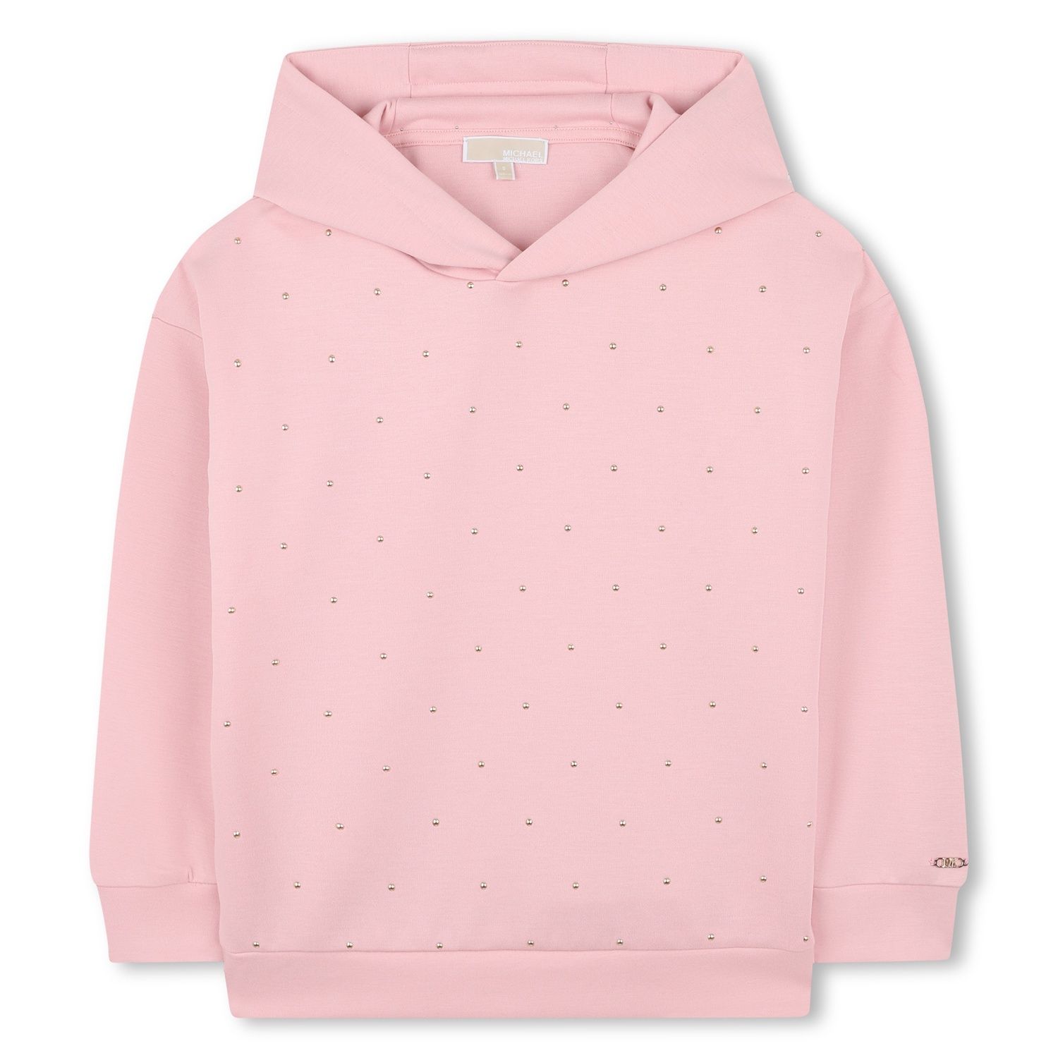 PINK HOODIE GOLD STUDDED / R30473-45R
