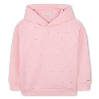 PINK HOODIE GOLD STUDDED / R30473-45R