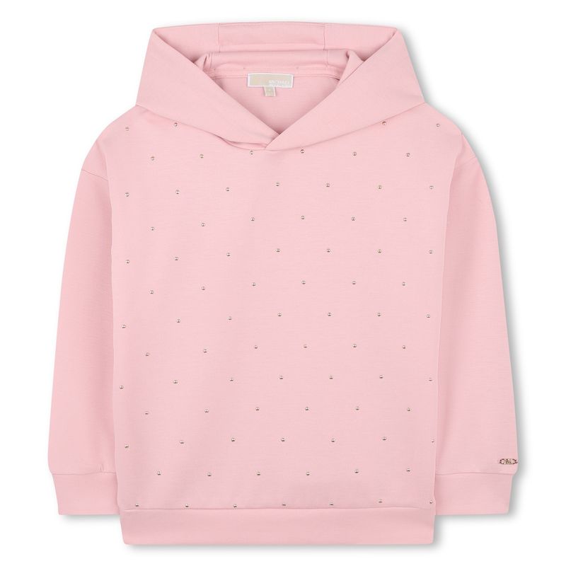 PINK HOODIE GOLD STUDDED / R30473-45R