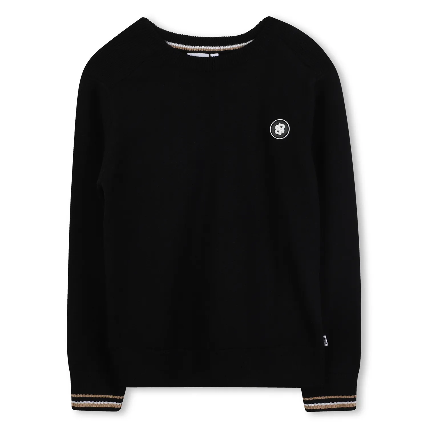 BLACK WOOL SWEATER / J52343-09B