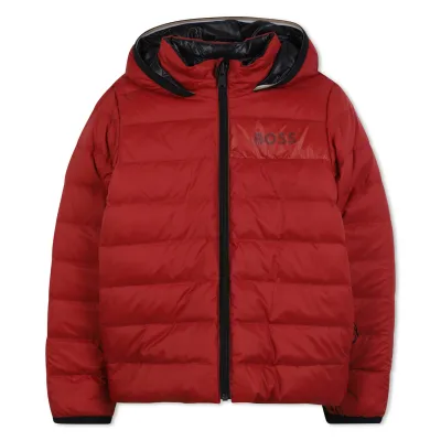DARK RED PUFFER JACKET REVERSIBLE / J52398-96D