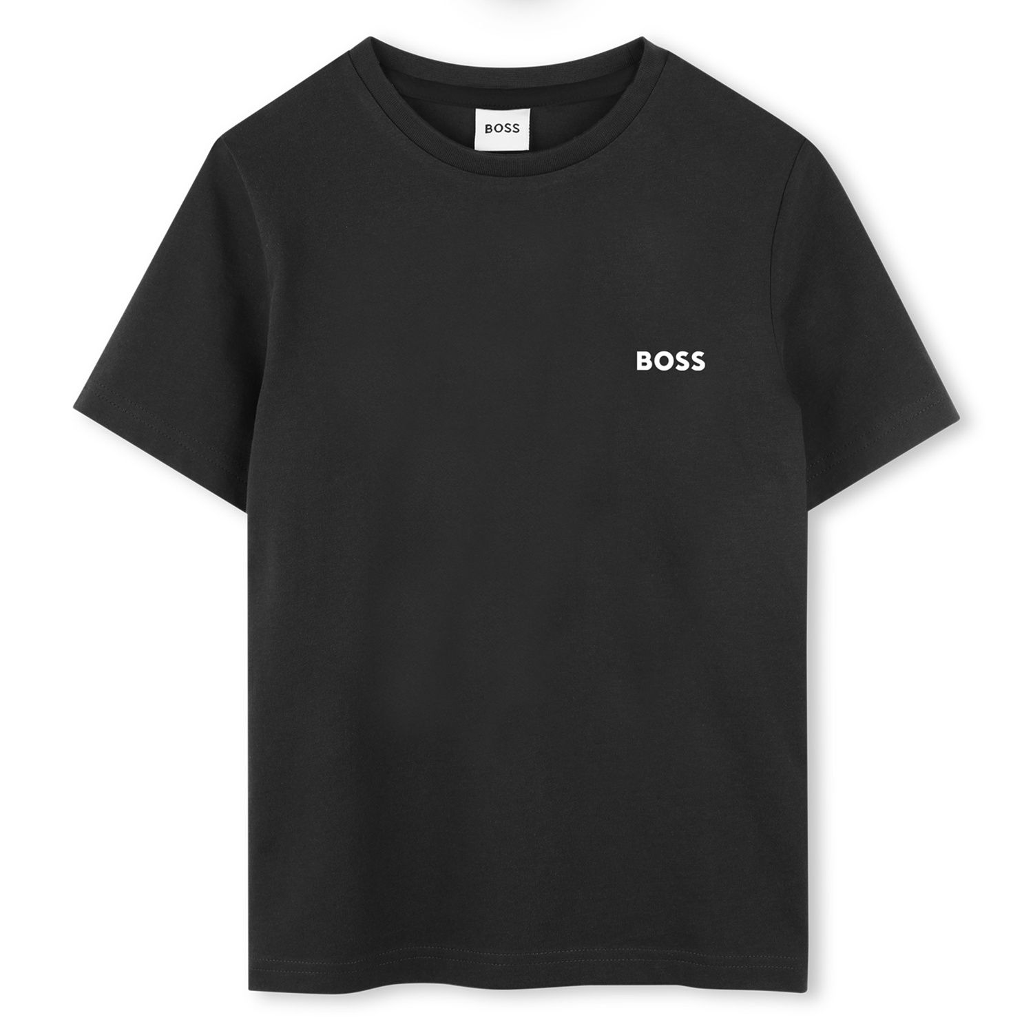 BLACK TSHIRT SHORT SLEEVE WHITE LOGO / J52680-M41