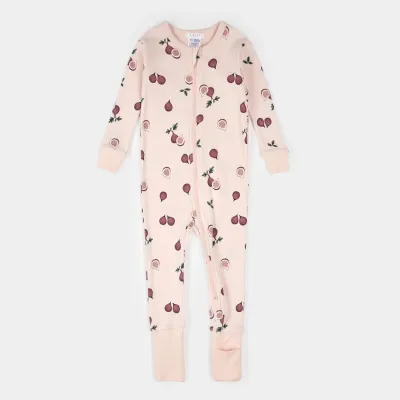 PINK CONVERTIBLE SLEEPER FIGS PRINT / 25FGL37Q02/B