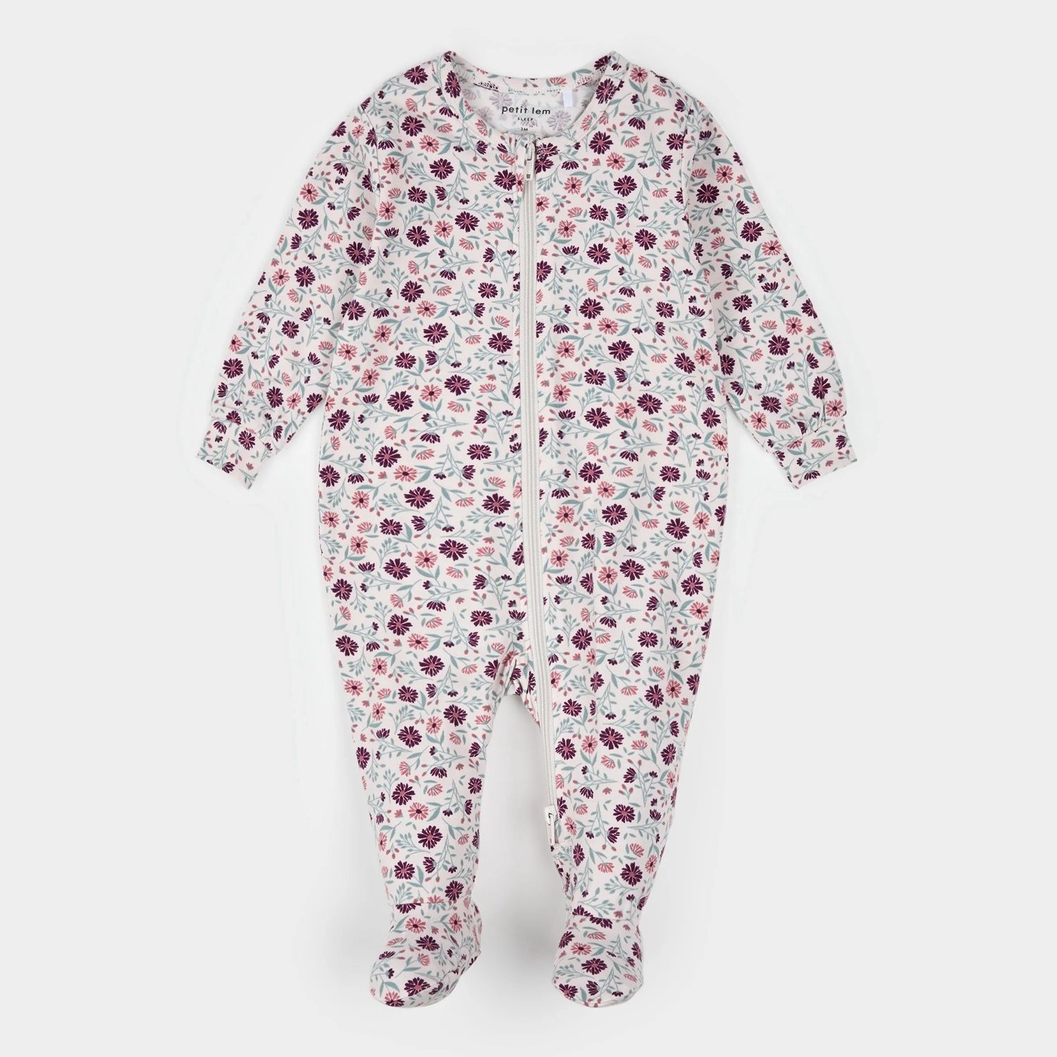 BEIGE SLEEPER PINL FLOWER PRINT2 WAY CLOSURE / 25FRS24P01/B